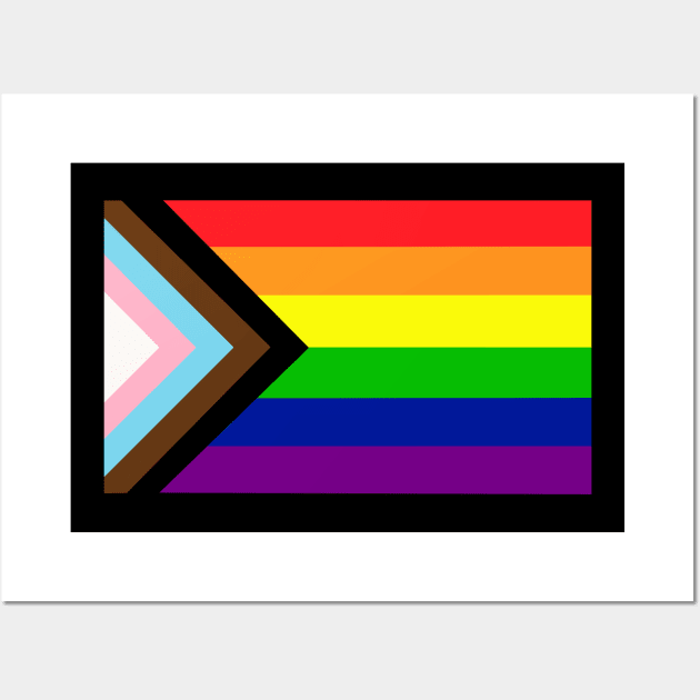 Progress Pride Flag Wall Art by NYXFN
